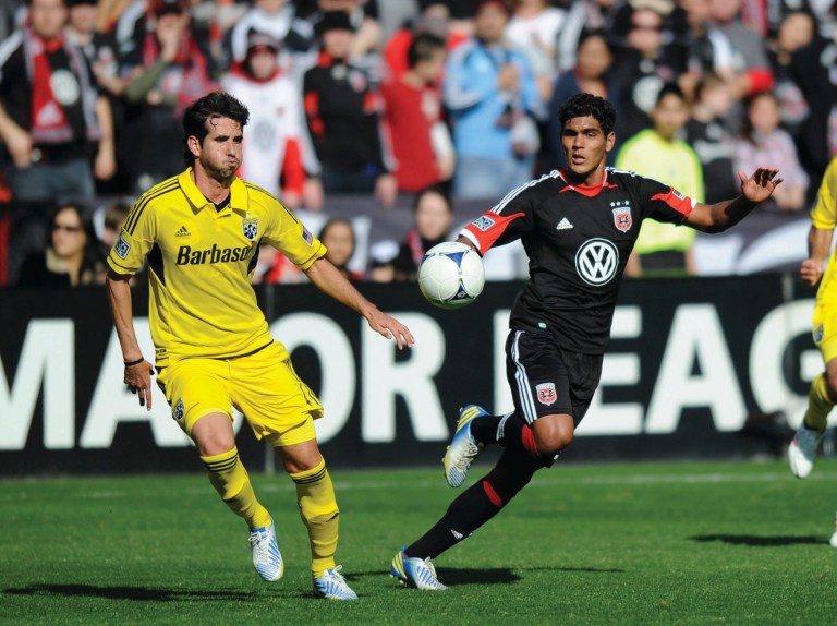 Nick Wass/AP
D.C. United forward Rafael, right, managed two shots on goal Wednesday night but did not score.