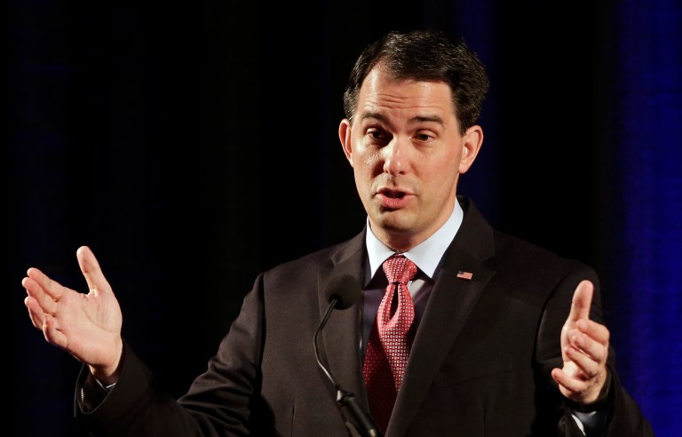 Wisconsin Gov. Scott Walker used Twitter to announce his run for president Monday, after a false start Friday. (AP Photo)