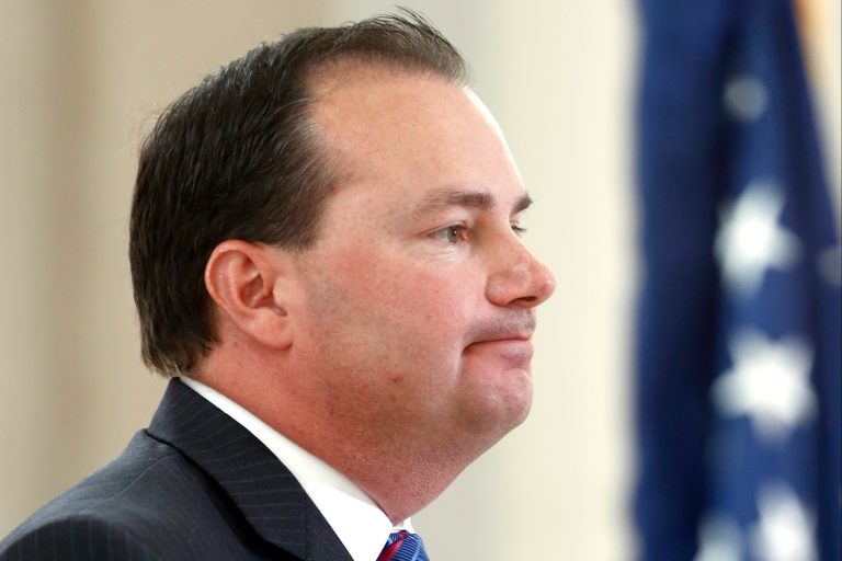 Charles Dharapak/AP
Sen. Mike Lee, R-Utah, suggested that the U.S. Senate is starting to feel like a Ã¢â¬Åbanana republicÃ¢â¬Â legislature because of how Senate Majority Leader Harry Reid, D-Nev., schedules short-notice votes.