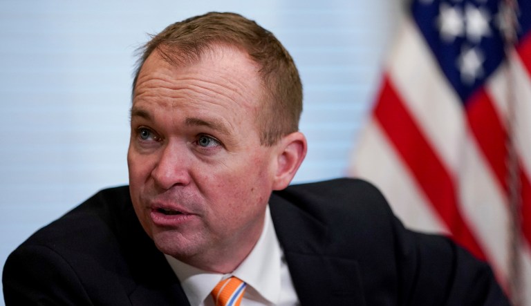 The OMB director said the Trump administration has not given up on Obamacare repeal. (AP Photo/Andrew Harnik)