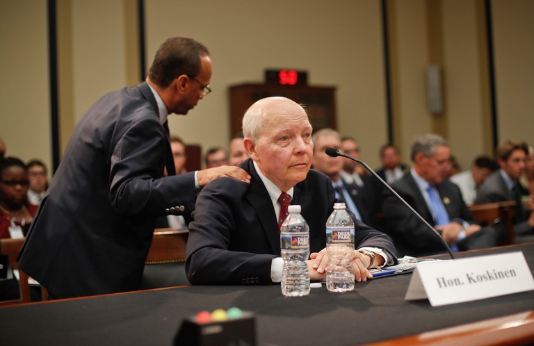 Tim Huelskamp, R-Kan., said he has no plans to drop his effort to oust John Koskinen, whose term as IRS chief does not expire until November 2017. (AP Photo)