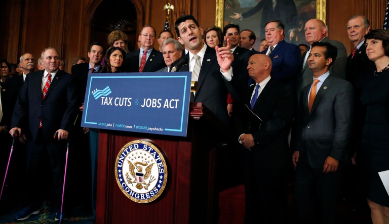Whether it's paying for higher wages or stock buybacks, the Tax Cuts and Jobs Act is a win-win for working Americans. (AP Photo/Jacquelyn Martin)