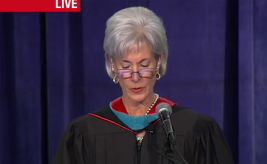 Protesters interrupt Sebelius speech at Georgetown