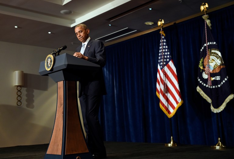 So far, the president hasn’t been able to harness the power of the bully pulpit to bring the nation together and unify behind a solution. (AP Photo/Susan Walsh)