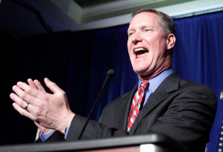 Ohio Rep. Steve Stivers, chairman of the National Republican Congressional Committee, set a new fundraising record for the March dinner. (AP Photo/Tony Dejak)