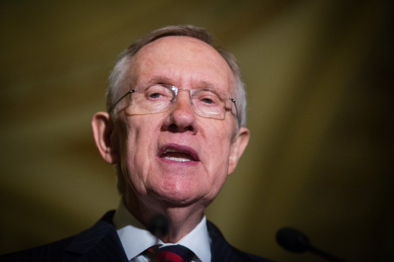 Senate Majority Leader Harry Reid is set for a showdown Tuesday over Republicansâ use of the filibuster to block presidential nominees. (Graeme Jennings/Washington Examiner)