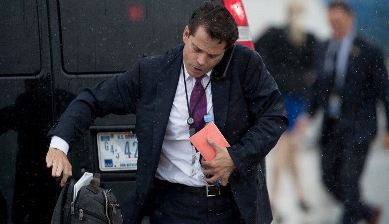 The New Yorker on Thursday released the audio of its interview with former White House communications director Anthony Scaramucci. (AP Andrew Harnik)