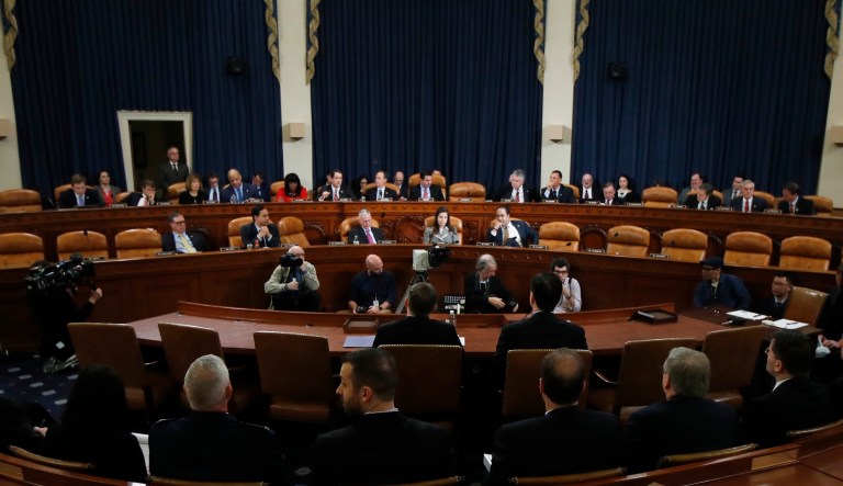 Gaining access to Fusion GPS's bank records marks yet another victory for the Republicans in the House Intelligence Committee, which earlier in the week secured documents and text messages related to the Trump-Russia collusion investigation. (AP Photo/Manuel Balce Ceneta)