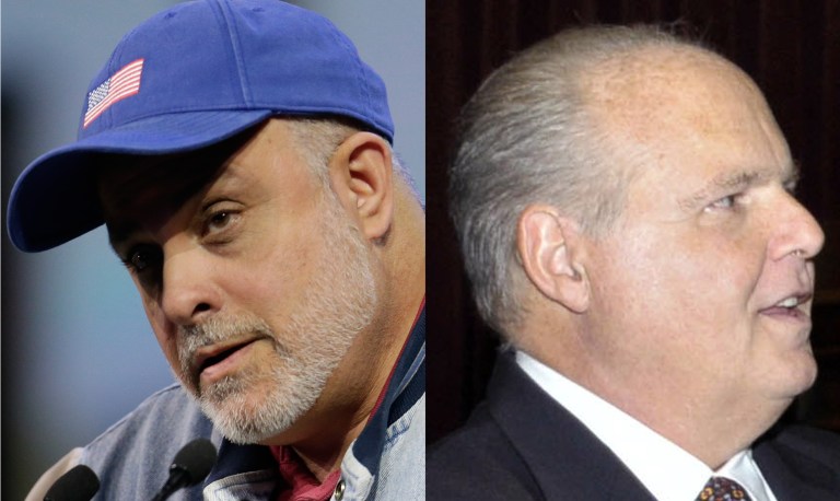 Talk radio hosts Mark Levin and Rush Limbaugh said comments on Cruz raised red flags for conservatives. (AP Photos)