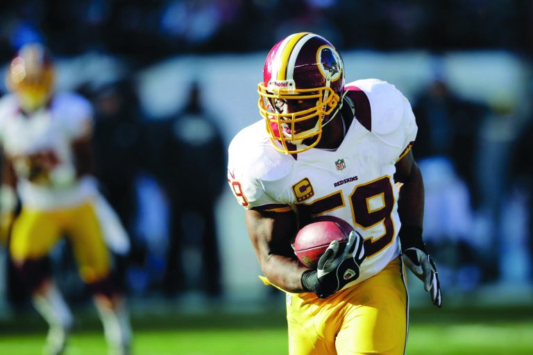 Mel Evans/AP
Linebacker London Fletcher was named NFC defensive player of the month for December.