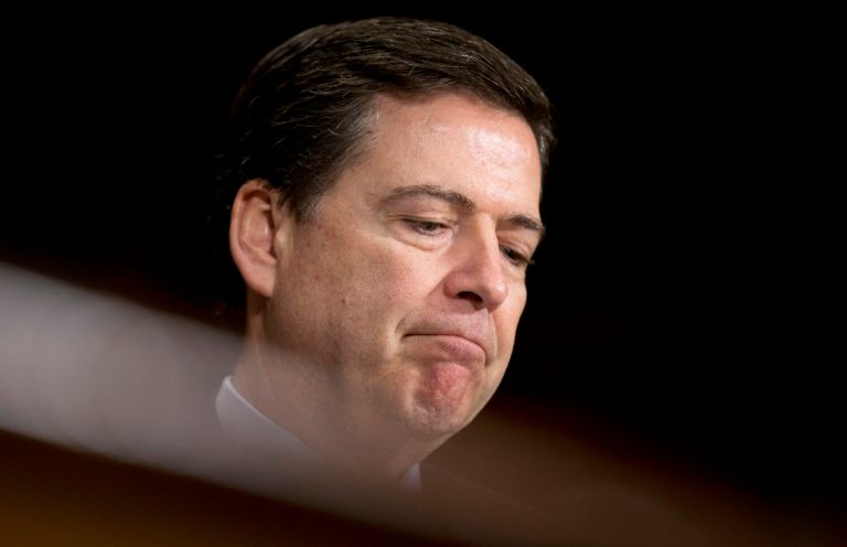 FBI Director James Comey testifies on Capitol Hill in Washington, Wednesday, May 21, 2014, before the Senate Judiciary Committee hearing on oversight of the FBI.  (AP Photo/Manuel Balce Ceneta)