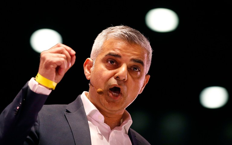Sadiq Khan said Trump should not get the VIP perks typically associated with a state visit. (AP Photo/Frank Augstein)