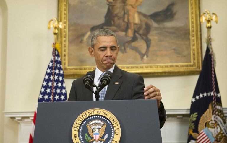 The last eight years paints quite a different picture. Indeed, the Obama tenure has witnessed ultra-aggressive rulemaking and extra-territorial executive orders in unprecedented number and scope. For context, check out this sampling of blurbs gleaned from Obama era media reports. (AP Photo/Pablo Martinez Monsivais)