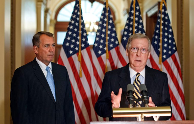 House Speaker John Boehner, R-Ohio, and Senate Minority Leader Mitch McConnell, R-Ky. (AP/J. Scott Applewhite)