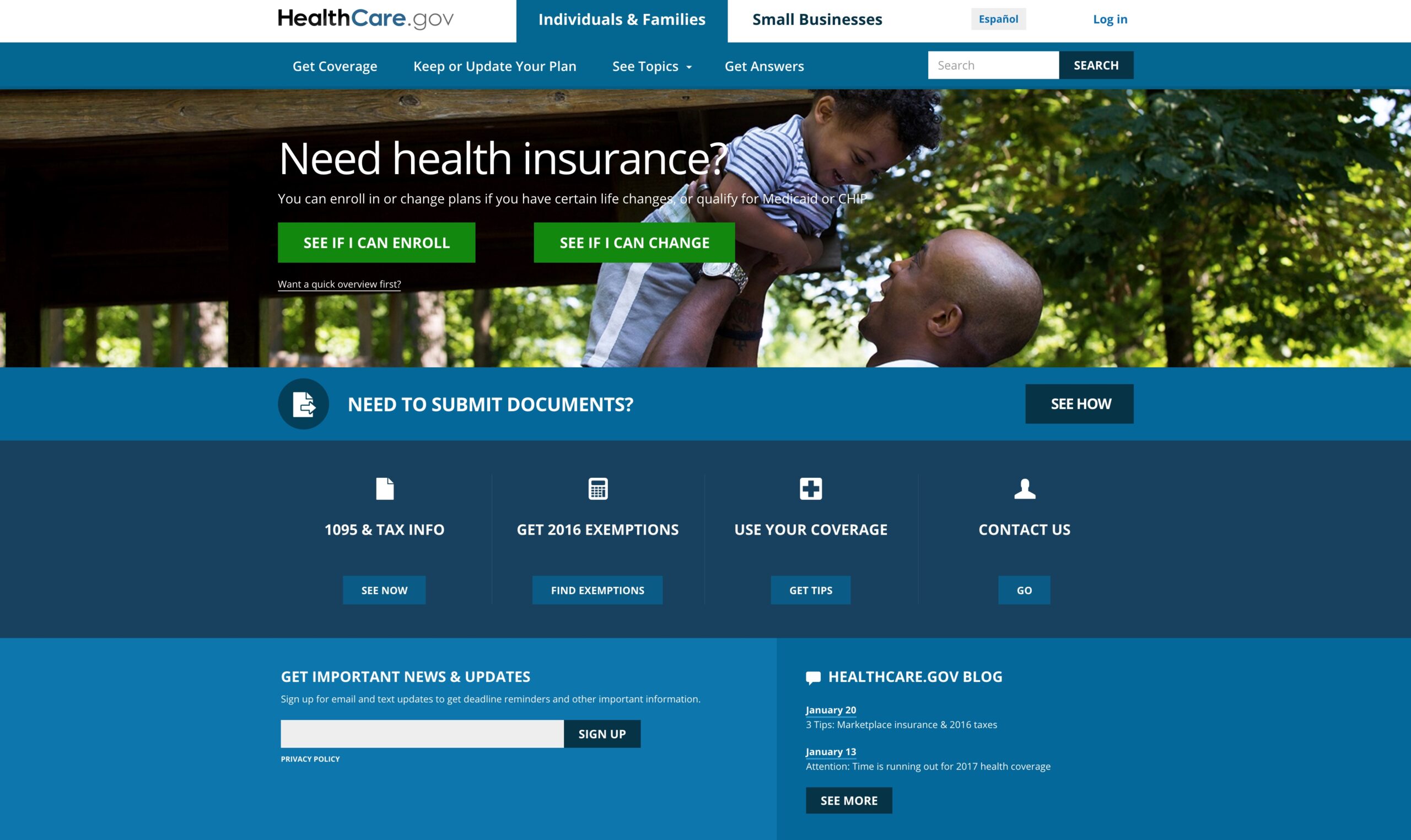Trump administration strips down Obamacare website