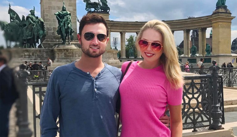 Tiffany Trump also posted a photo July 13 with her boyfriend in Budapest. (Image courtesy screenshot)