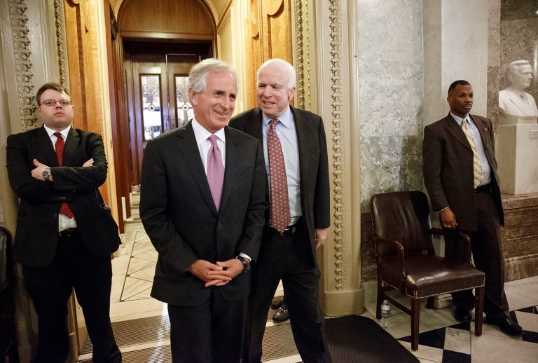 Senators with foreign policy chops such as Bob Corker and John McCain may be able to work with Trump and his Cabinet, many of whom lack foreign policy experience. (AP Photo/J. Scott Applewhite)