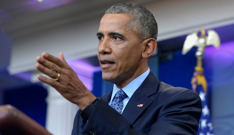 California lawmakers in both houses voted Tuesday to commemorate former President Barack Obama by renaming a stretch of Highway 134, now called the Ventura Freeway, honoring his local ties as a former student of Occidental College and resident of Pasadena, Calif. (AP Photo/Susan Walsh)