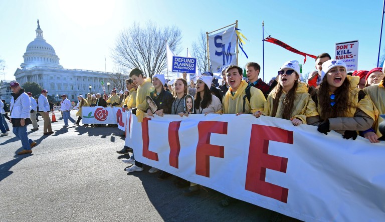 On Friday, President Trump gave a live video address to those attending the March for Life. In the video below, pro-lifers share their thoughts about the president and his first year in office. (AP Photo/Susan Walsh)