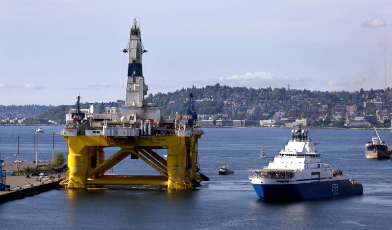 The Department of Interior saidÂ Shell's announcement was a deciding factor in cancelling all remaining drilling leases. (AP Photo)