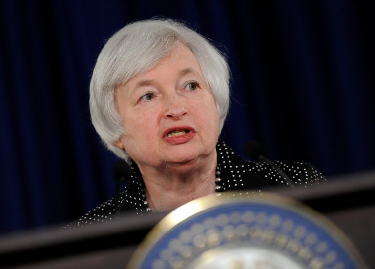 Federal Reserve Chairwoman Janet Yellen, speaking Friday at a conference of top central bankers in Jackson Hole, Wyo., acknowledged that the Fed is nearing a tipping point in its calculation between tightening monetary policy at the risk of creating more unemployment and keeping money too loose for too long. (AP Photo)