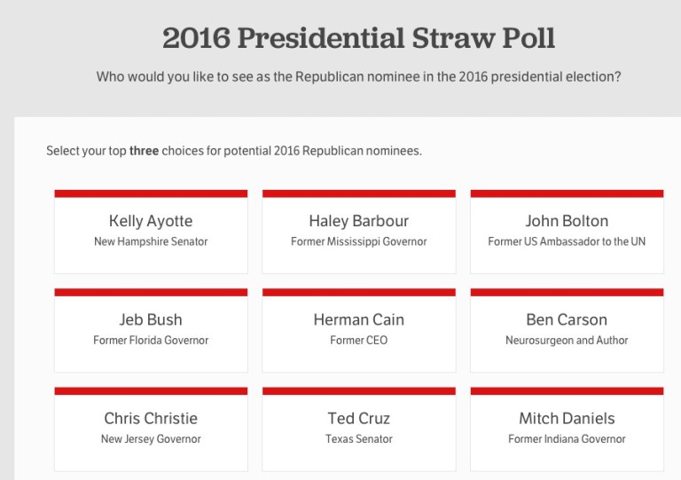 GOP proposes 33 candidates for 2016, including Romney