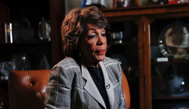 Rep. Maxine Waters, D-Calif., received a voicemail at her Washington, D.C., office threatening her life. The voicemail said it was a direct response to Waters' criticism of President Trump. (AP Photo/Pablo Martinez Monsivais)