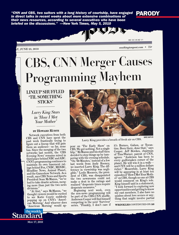 CBS, CNN Merger Causes Programming Mayhem