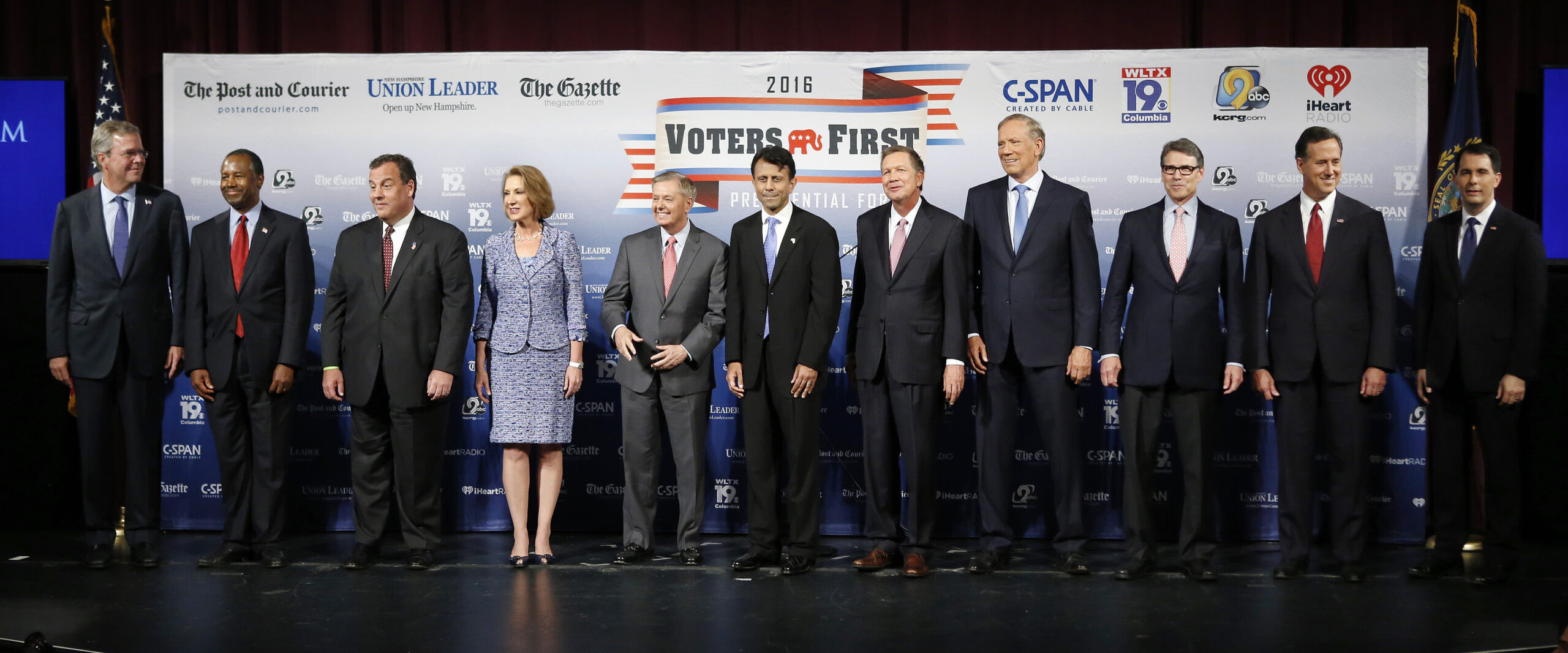Here are the contenders in the first Republican presidential debate