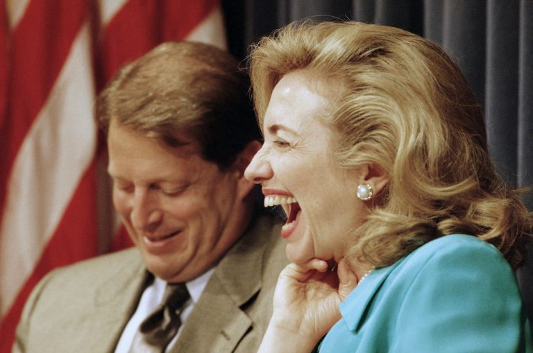 A new book by Fox host Eric Bolling predicts a return of Al Gore and a ban on SUVs. (AP Photo/Denis Paquin)