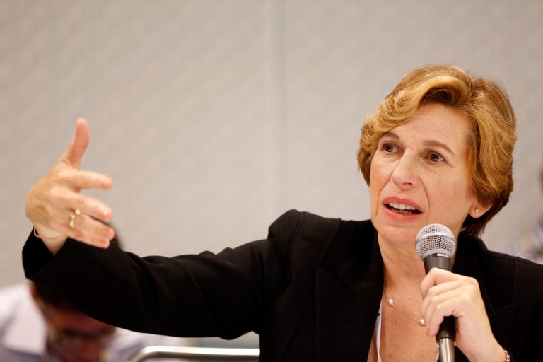 Union leader Randi Weingarten stated on Twitter that she had been aware of former Secretary of State Hillary Clinton's secret, private email address prior to the New York Times story that first revealed it. (AP Photo/Damian Dovarganes, File)