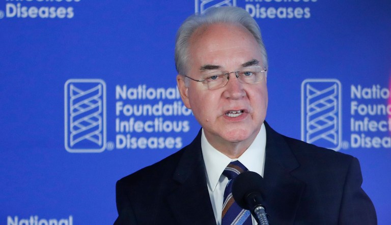 Tom Price resigned as Health and Human Services Secretary on Friday amid controversy over his private jet travels. (AP Photo/Pablo Martinez Monsivais)