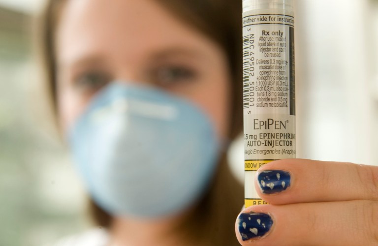 Dems think drug maker Mylan for decades avoided paying a higher Medicaid rebate for its EpiPen. (AP Photo/Bob Bird)