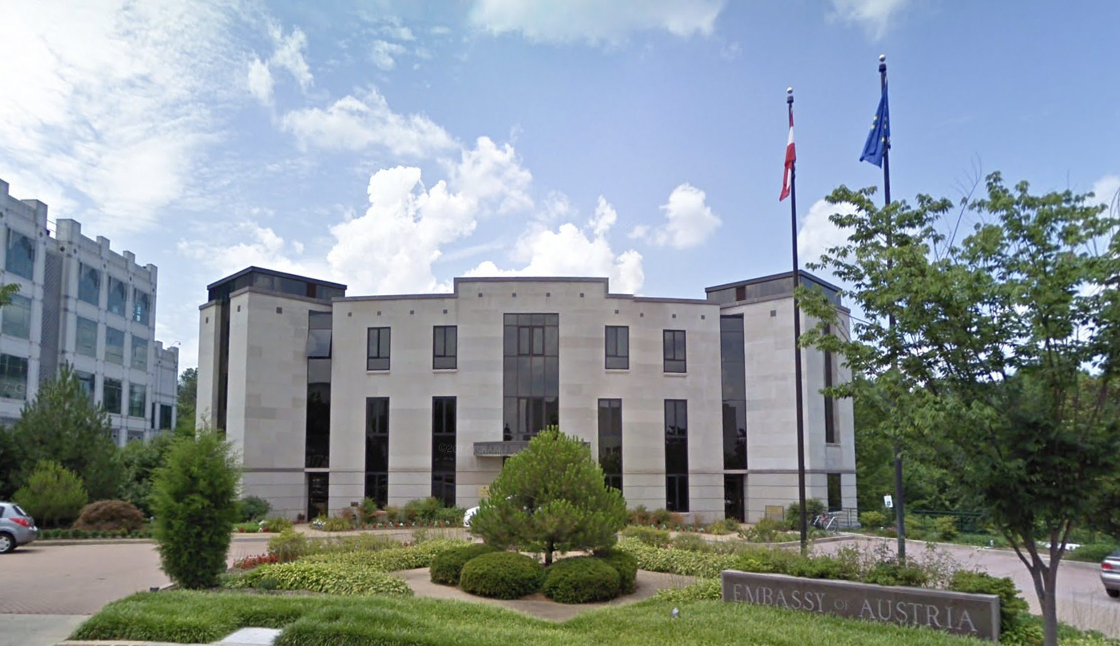 Man charged for sparking fire at embassy, vandalizing another