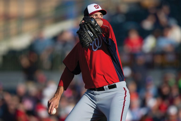 Evan Vucci/AP
Right-hander Chris Young will join the Nationals' rotation if any of the team's starters succumbs to injury.