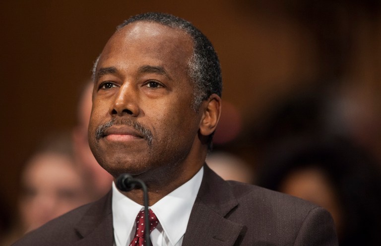 Housing and Urban Development Secretary-designate Ben Carson criticizes Obama's landmark fair housing rule as an intrusion into local decision-making. (AP Photo/Zach Gibson)