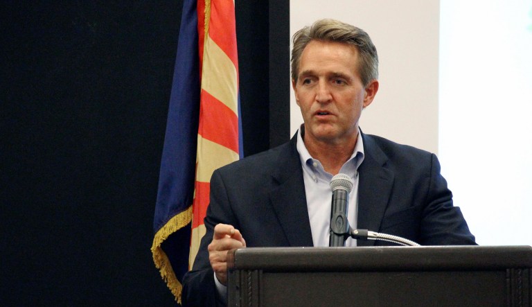 Sen. Jeff Flake, R-Ariz., announced he will not be seeking re-election in 2018. (AP Photo/Bob Christie)