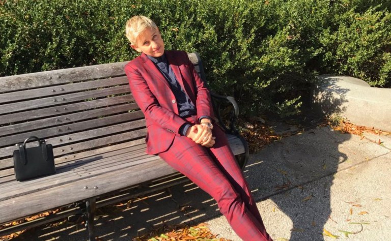 Ellen DeGeneres was temporarily prevented from getting inside the White House to receive the Medal of Freedom from Obama because she didn't have her photo ID with her. (Photo courtesy of Ellen DeGeneres, via Twitter)