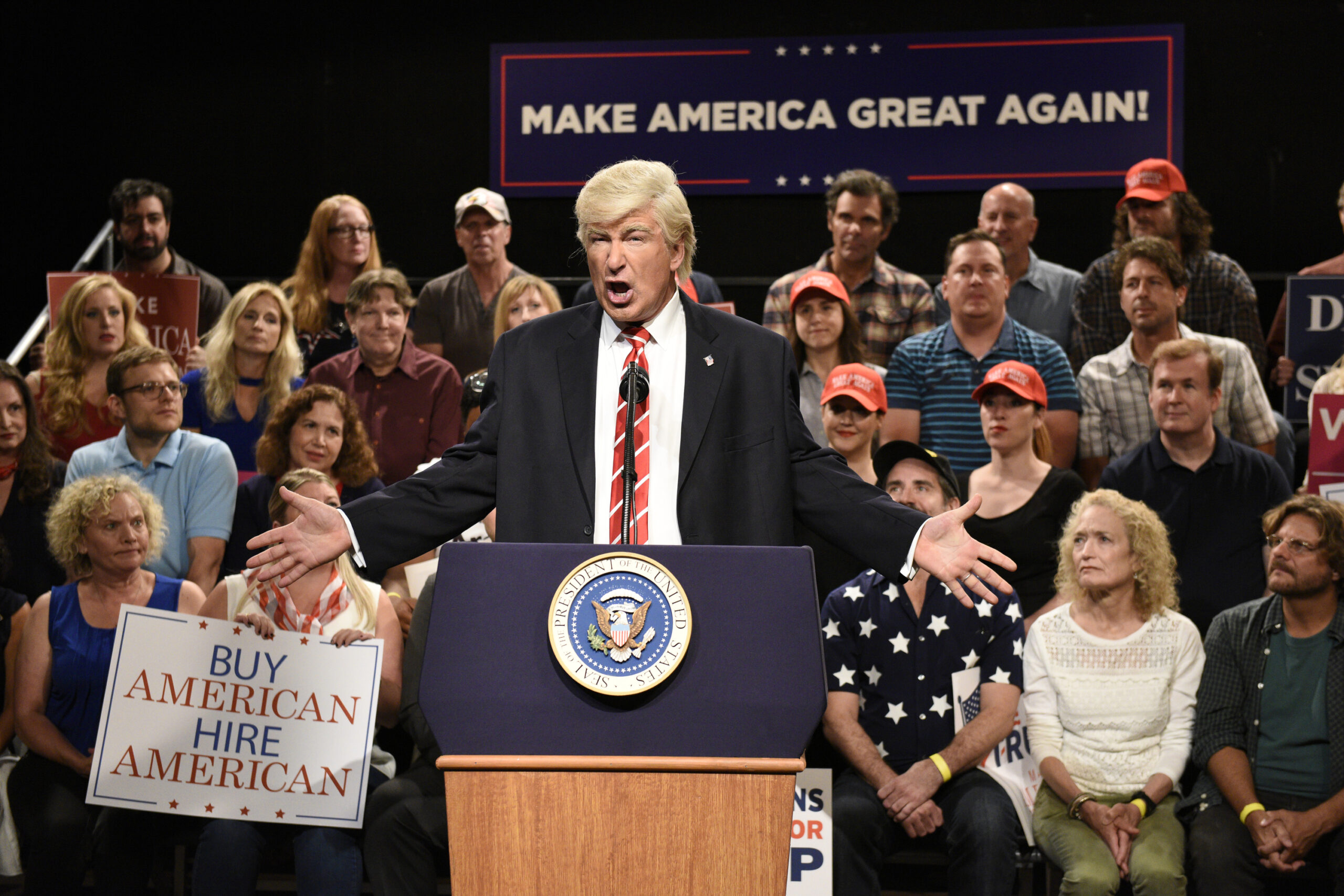 Alec Baldwin to Trump after Emmy win for portrayal of president: ‘Here is your Emmy’