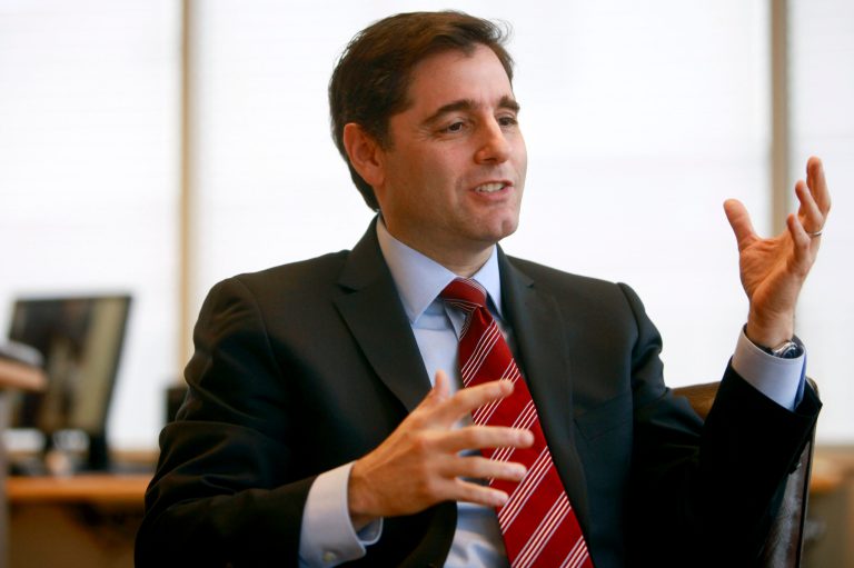 Julius Genachowski, who ran the Federal Communications Commission for four years, is joining buyout giant KKR. (AP File)