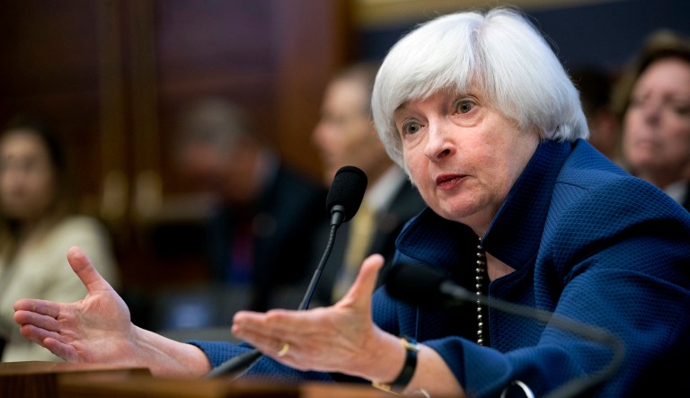 Federal Reserve Chairwoman Janet Yellen testifies before the House Financial Services Committee to give the semiannual monetary policy report to the Congress. (AP Photo/Jacquelyn Martin)