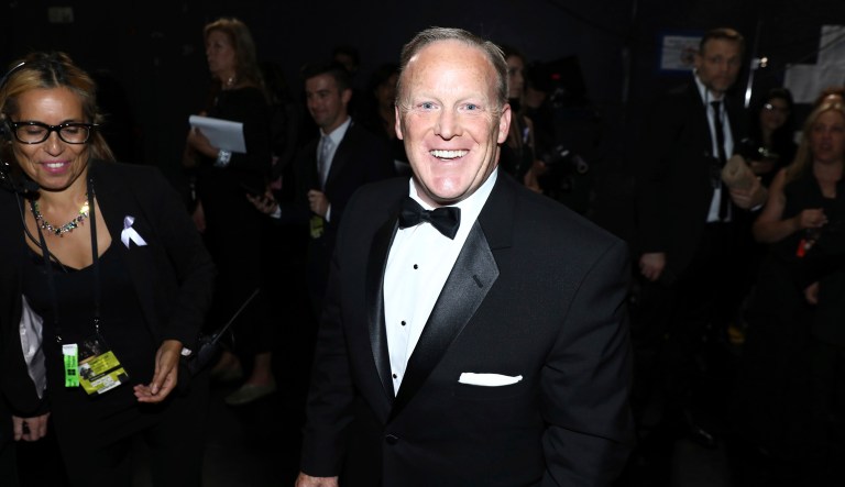 The five major networks have refused to hire Spicer as a contributor. (Photo by Matt Sayles/Invision for the Television Academy/AP Images)