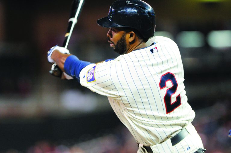 Denard Span, whom the Nationals acquired Thursday to play center field and bat leadoff, hit .283 with 38 doubles for the Twins last season. (Jim Mone/AP)