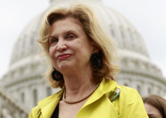 Rep. Carolyn Maloney, D-N.Y., quoted a satirical news blog in talking about Obamacare during a congressional hearing today. (AP Photo/Mel Evans)