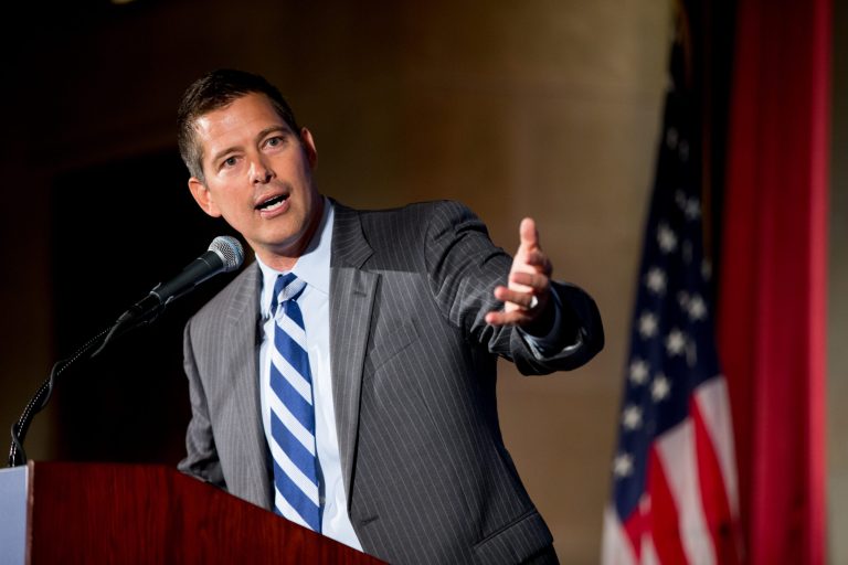 Rep. Sean Duffy, R-Wis., endorses Sen. Marco Rubio for president. (AP Photo/Andrew Harnik)