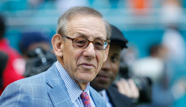 On Tuesday, Miami Dolphins owner Stephen Ross attempted to distance himself from remarks published by the New York Daily News, which reported the real estate developer as saying "all of our players will be standing" when the national anthem plays. (AP Photo/Wilfredo Lee)