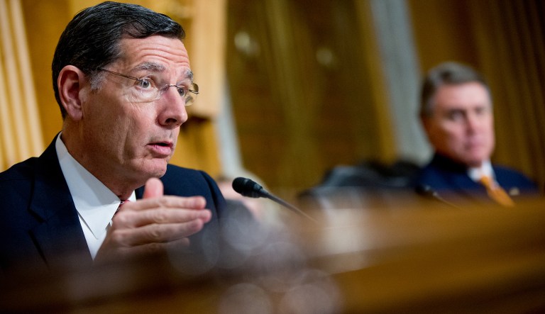 Sen. John Barrasso, R-Wyo., told EPA chief Scott Pruitt to take immediate steps to eliminate duplicative environmental regulations. (AP Photo/Andrew Harnik)