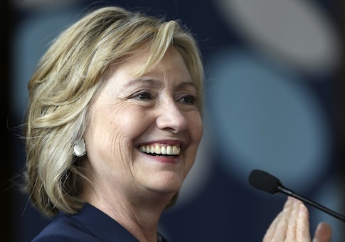 Hillary Clinton's official campaign launch will occur Saturday, June 13, starting with a major speech in New York City and continuing with a nationally webcast organizing meeting in Iowa. (AP Photo)