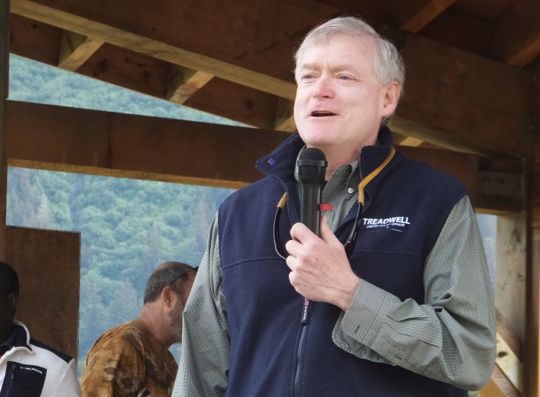 Alaska Lt. Gov. Mead Treadwell served a six-year stint as a board member for Ellicott Dredges, a company that manufactures dredging equipment, starting in 2003. (AP Photo)