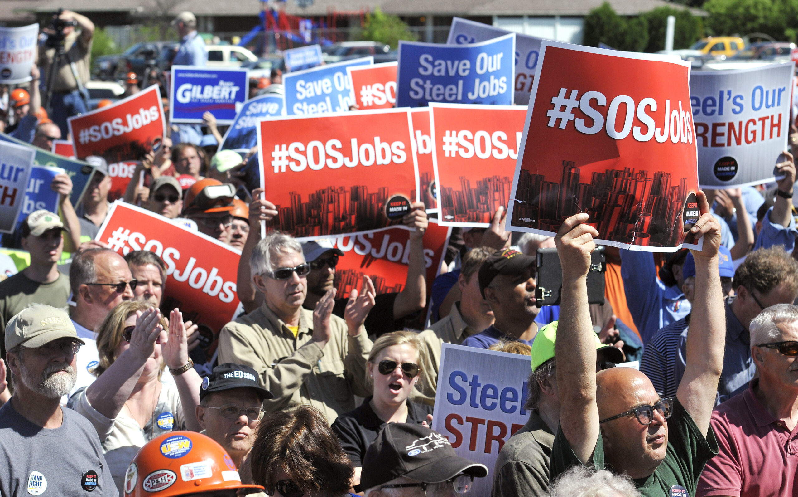 Minnesota miners rally for end to steel dumping